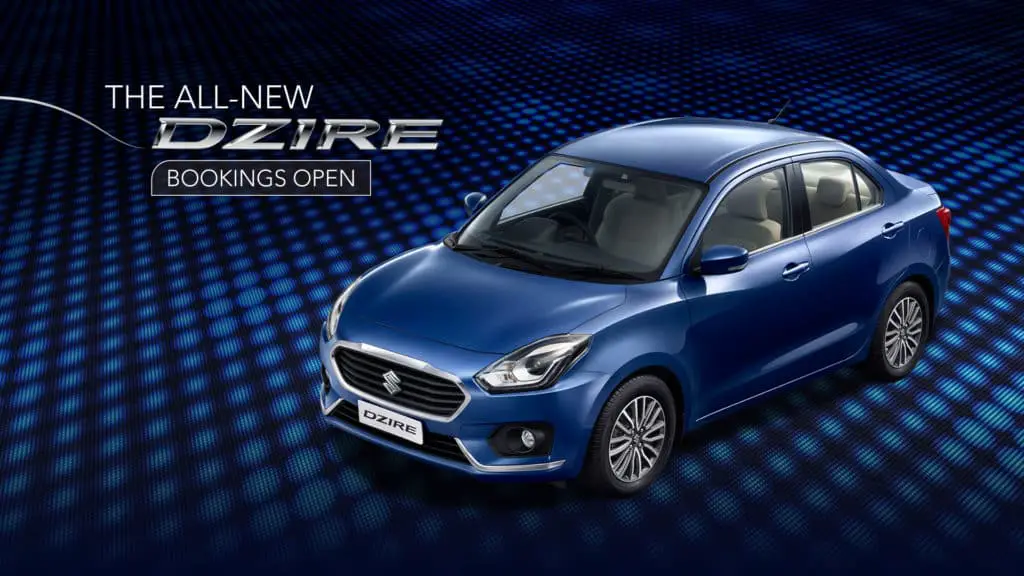 2017 Maruti Dzire Bookings Open